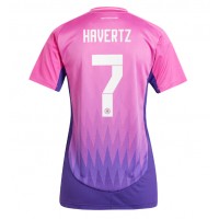 Camiseta Alemania Kai Havertz #7 Visitante Equipación para mujer Eurocopa 2024 manga corta